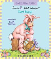 Junie B., First Grader: Dumb Bunny 표지
